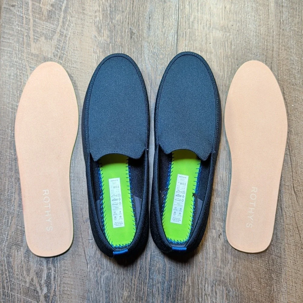 Men's Navy Slip-On Loafers